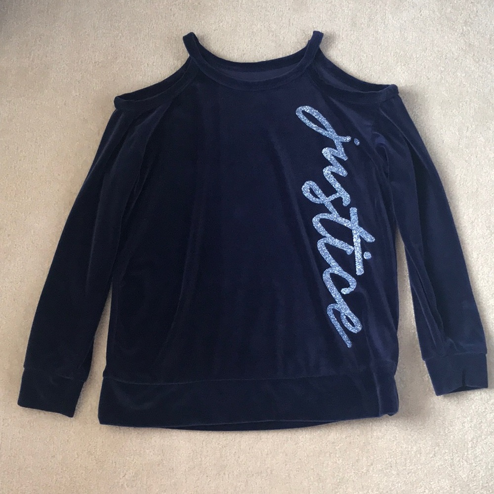 Justice cold shoulder top